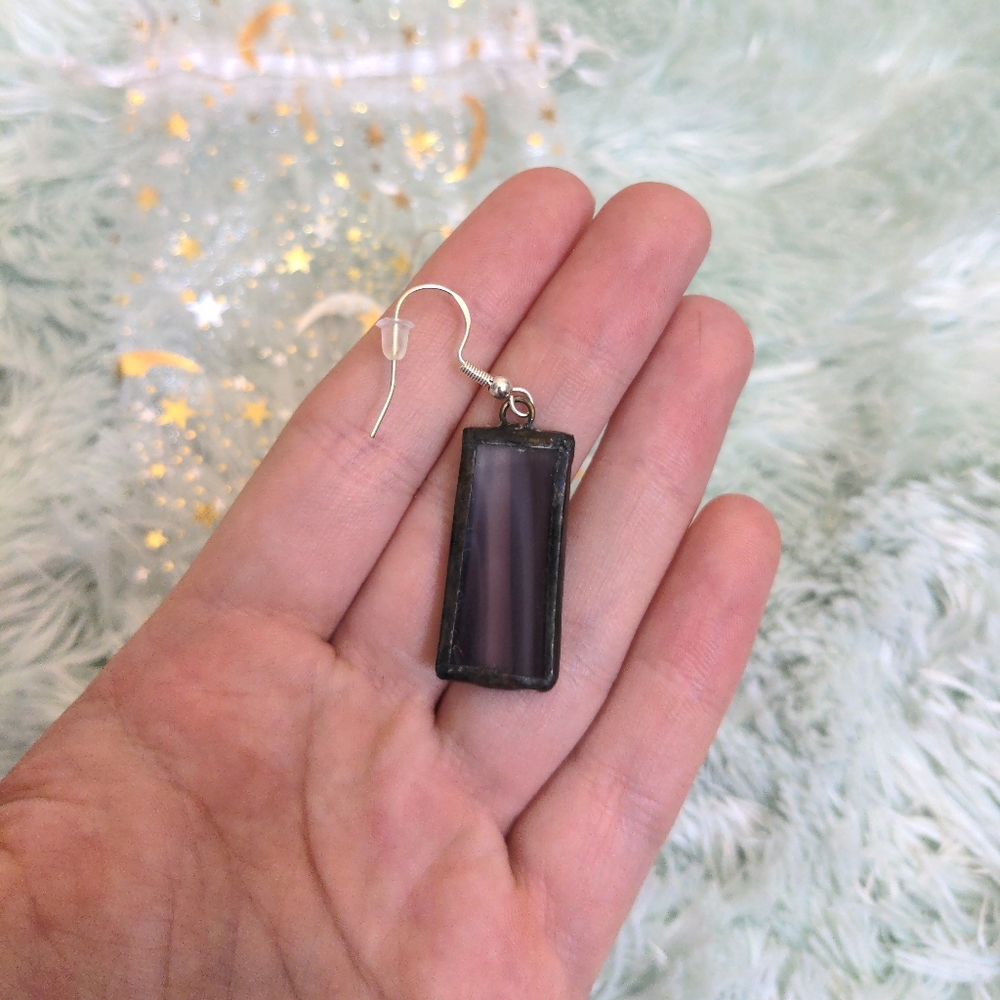 Stained Glass Earrings | Handmade! - Picture 4 of 9